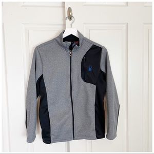 Spyder Gray Fleece Full Zip Jacket